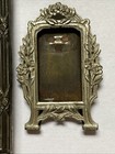 Antique Metal Picture Frames Photos Plated Floral Decorative Victorian May 1908
