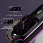 Cordless Hair Straightener Brush Rechargeable Portable Ceramic Heated Styling