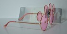 2025 Disney Parks Mickey Mouse Shaped Sunglasses Rose Gold And Pink Lens New