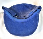 Vintage Conrail Railroad Corduroy Snapback Hat Cap Blue Rail Train Usa 80s 90s