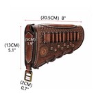 Tourbon Vintage Leather Buttstock Cover Rifle Recoil Pad Cheek Rest Riser In Us
