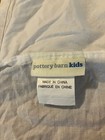 Pottery Barn Kids Crib Skirt White Green Blue Orange Plaid Ruffle Nursery Bed