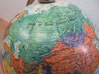 Vintage Replogle Globe World Nation Series 12 Inch Raised Mountains