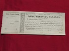 Rome Turnpike Company Stock Certificate 1800 s Unissued Fq