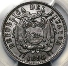 1890-h Pcgs Au 55 Ecuador 1 Centavo Heaton Mint Copper Coin Pop 1 1   25062402d 