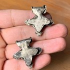 Set Of 2 Extremely Rare Ancient Viking Amulet Pendant Necklace Silver Authentic