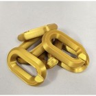 Georgia Tech Yellow Jackets Retro Fan Chain Ncaa Big Logo Oversized Necklace  2
