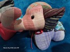 Patchwork Elephants Set Of 2 Gorgeous Patchwork Fabric Boho Style Collectibles