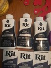 10 Lot Rit All Purpose Liquid Dyes 8 Oz - Vibrant Black Dye For Fabrics  Craft