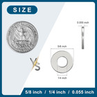 100pcs Flat Washers For Screws  1 4  Small Washer  Premium 18-8  304  Stainless