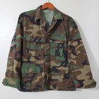 Us Army Woodland Camouflage Combat Field Jacket Coat Medium Short  84 Euc