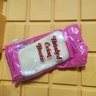 Vintage  crissa  Bootie Socks Orange Brushed Orlon Acrylic Yellow H34