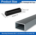 8 Pcs Rectangle Tubing End Caps 4 X 1 Inch Plastic Hole Plugs Insert End
