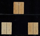 Dominica Print Pairs 1882-3 Sg 10  11  And 12 The 3 Types Of 1 2d Ovpts Mog Gem