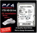 Playstation 4 Ps4 Pro Slim Original 1tb Internal Hard Drive Disk Drive Os Option