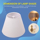 Lamp Shade Linen Fabric White Lamp Shade Small 5 Inch Top Diameter X 9 Inch2859