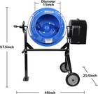 Bilt Hard Portable Concrete Cement Mixer 3 5 Cu  Ft Electric Mortar With Wheel