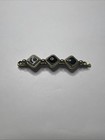 Vintage Black Onyx Hair Barrette