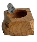 Vintage Handmade Wooden Cohiba Cuban Cigar Ash Tray