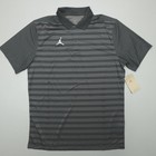 Jordan Dri-fit Sport Statement Golf Polo Shirt Men s Size L Black Fn6924-010