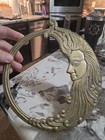 Vintage Brass Man In The Moon Celestial Wall Decor