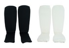 New Martial Arts Elastic Cloth Shin Instep Padded Guard  pair  - Black   White