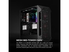 Rosewill Atx Mid Tower Gaming Computer Pc Case Tempered Glass  Built-in 4x 120mm