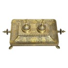 Antique Bronze Inkwell In Islamic Qajar Persian Style