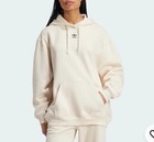 Adidas Essentials Oversized Fleece Hoodie Women Size M Msrp  70 Wonder White