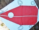 Vintage Vinyl Mud Apron  horse Tail Thru  For Jog Cart-standardbred Horse Racing