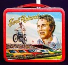 Vintage Metal Evel Knievel Lunchbox W  Thermos