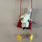 Vintage Nos    swinging From The Moon    Porcelain Clown 21    L X 6    W With Box 