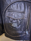 Vintage Harley Davidson Panhead Leather Jacket Vest 2xl Biker Zip Off Laces