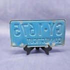Connecticut License Plate Vintage Gy-1675 Rustic Patina Ct Usa