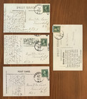Lot Of 4 Antique Postcards Friendship Ny  Posted 1913 - 1916