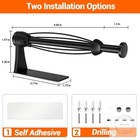 Paper Towel Holder Under Cabinet  Single Hand Operable Wall Mount Damping Effect