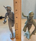 Rare 1963 Louis Marx German And Us Soldier Figures Lot Of 2 Vgc Vintage Apx 5 5 