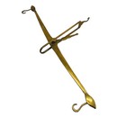 Vtg Hanging Balance Scale Solid Brass Mercantile Justice Plant Hanger Farmhouse