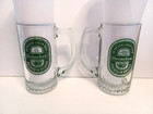 Vintage 2 Heineken Lager Beer Mug Collectible Large 8  X 4  12 Oz  Rare Euc