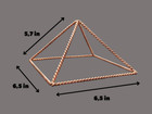 100  Solid Copper Pyramid Giza Shaped For Meditation Reiki Chakra Balance