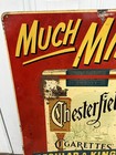 Rare 1940   s Chesterfield Cigarettes Large Tin Litho 29 25   t X 23 25   w Sign