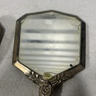 Vintage Gsa Vanity Mirror Brush Comb Set 3 Piece Silver Plated Victorian Read