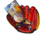 Vintage Disney Child s Mickey Baseball Leather Glove And Ball Set Gift 