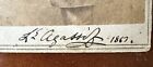 Professor Louis Agassiz Signed Cdv Harvard Scientist  1860s Autograph Rare Photo