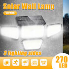 Solar Security Lights 4 Head 10000lm Motion Sensor Lights Adjustable Flood Light