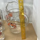 Vintage Exxon Put A Tiger In Your Tank  Glass Pitcher   6 Tumblers  Advertising