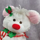 Puffalump White Christmas Mouse Fisher Price 1987 Vintage 11    Plush Candy Cane
