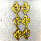 French Provincial Style Brass Keyhole Cover Escutcheon Refinish Lot Of 6 B