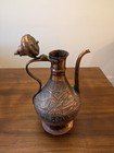 Vintage Copper Persian Middle Eastern Ewer Pitcher Handcrafted 14   