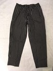 Chef Pants Pant Cook Black White Stripe 3x 4x 5x New Kitchen Pinnacle Baggy